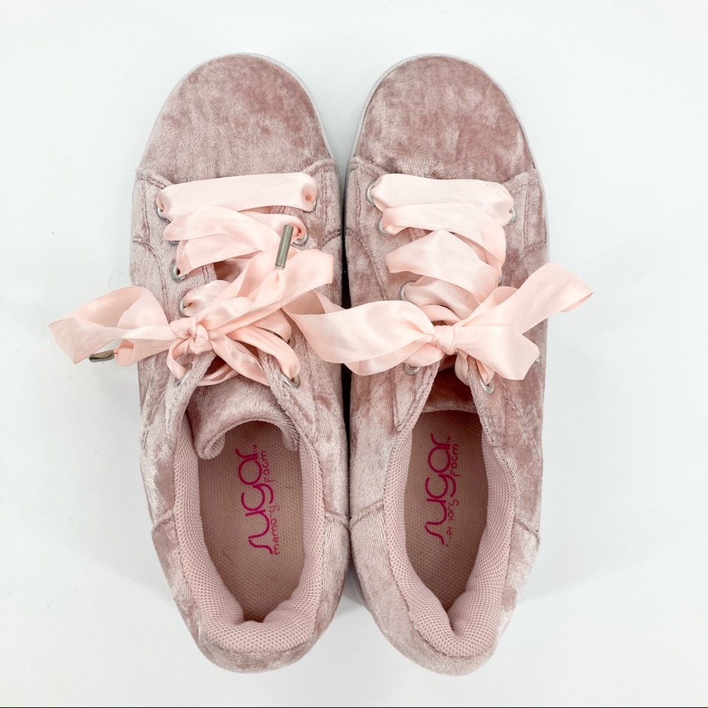 Sugar Velvet/Ribbon sneakers size 6 - Picture 6 of 8